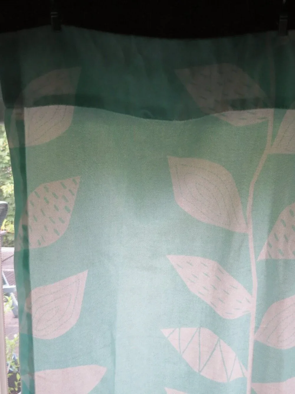 Botanical Light Filtering Window Curtain Panel 50
